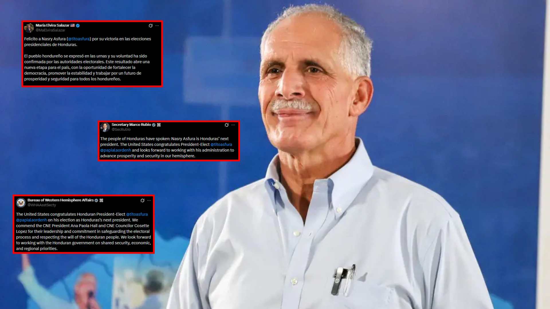 Nasry Asfura presidente: Reacciones en Honduras y el mundo