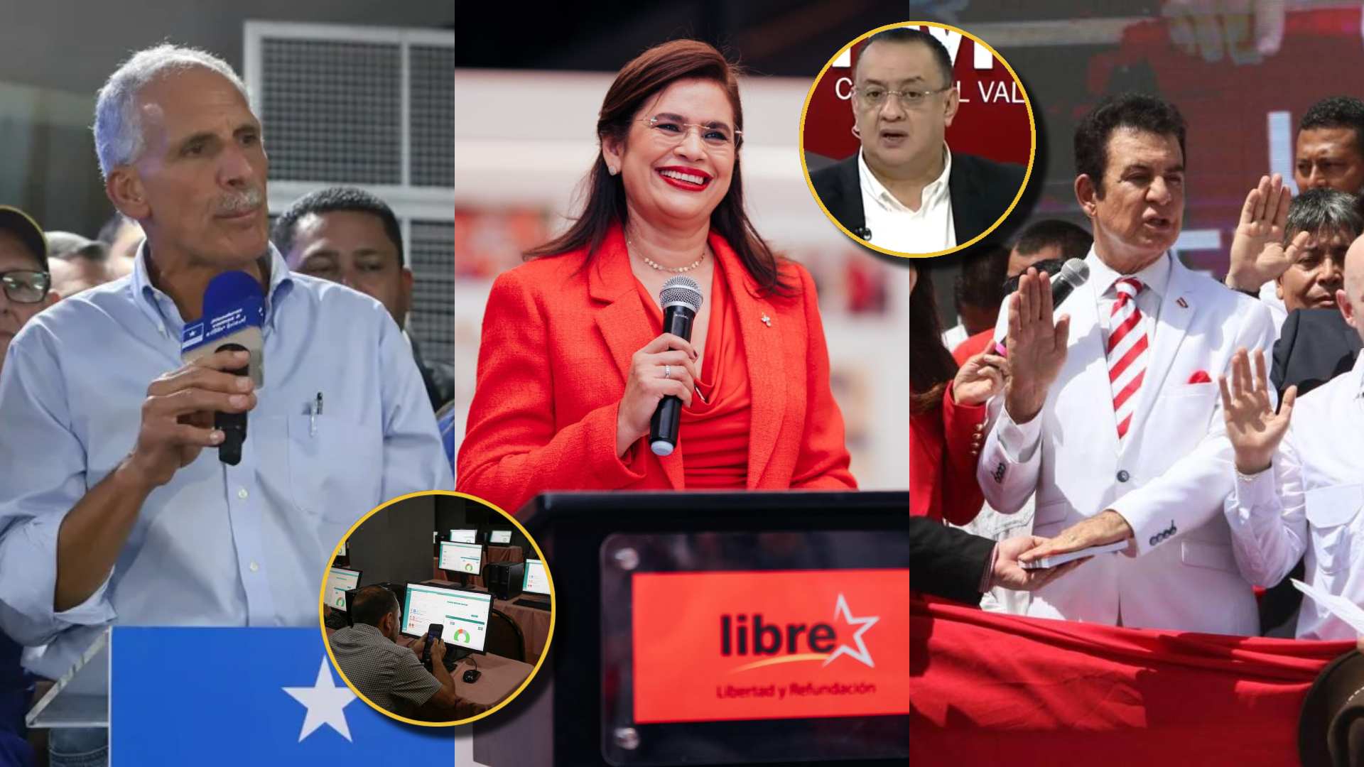 Comparación de votos para partidos políticos en Honduras