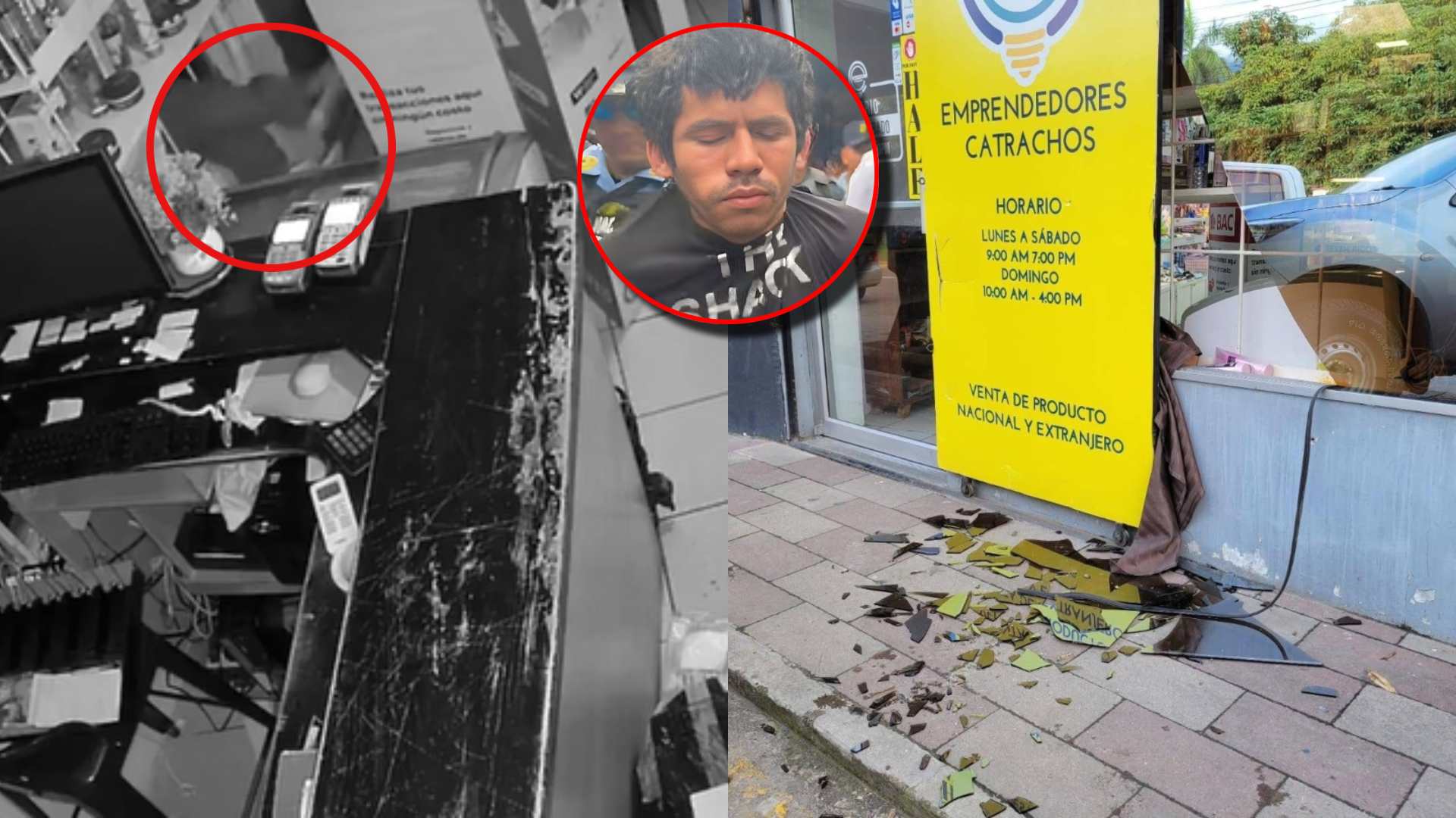Así fue el robo de sujeto en tienda de emprendedores en SPS