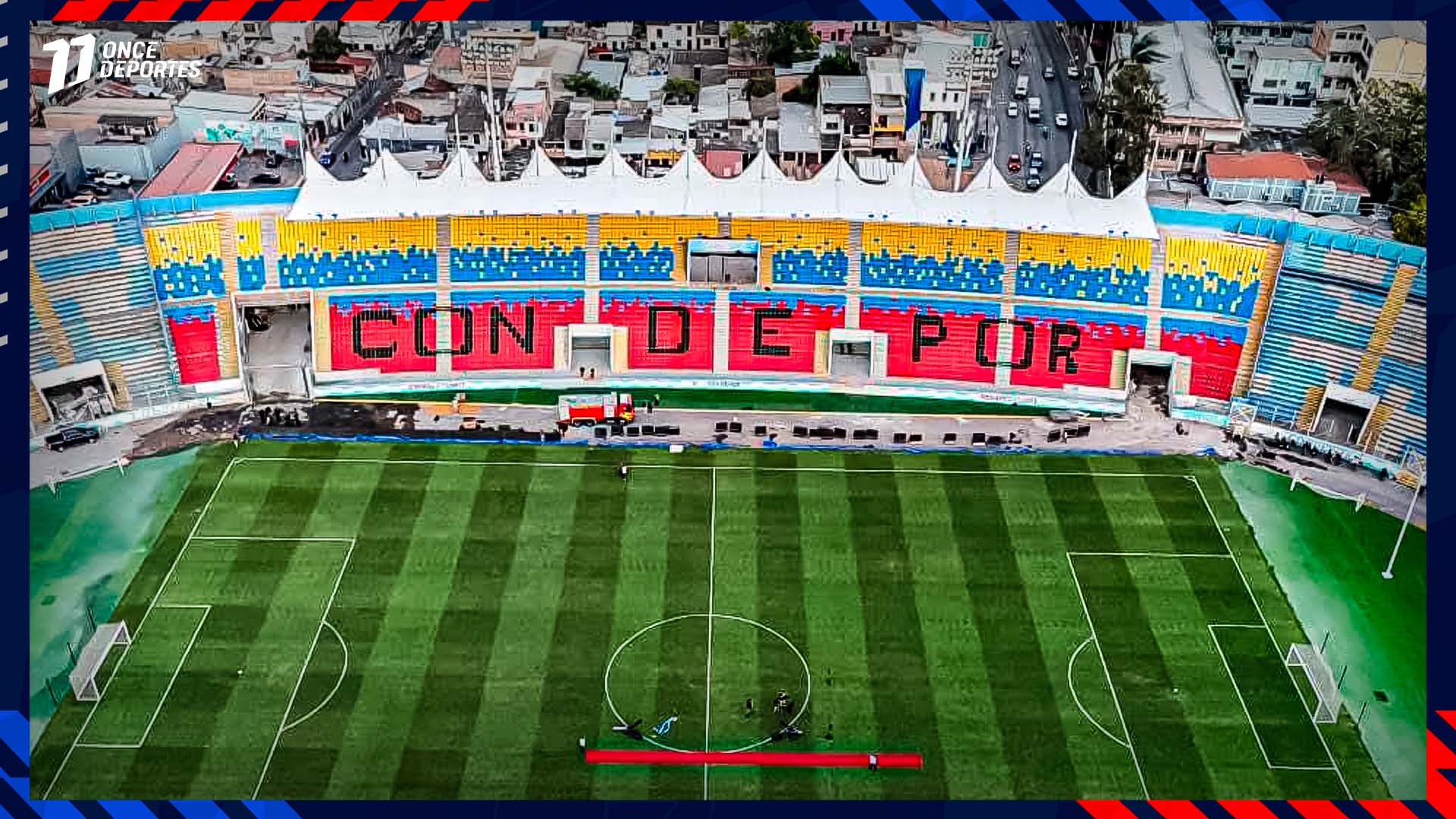 Estadio Chelato Uclés: Polémica por colores tipo Venezuela