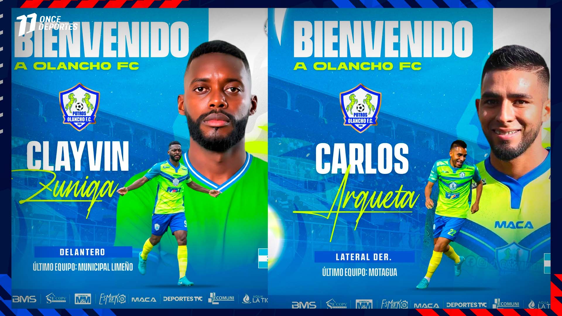 Olancho FC se arma: Ficha a Clayvin Zúniga y Carlos Argueta
