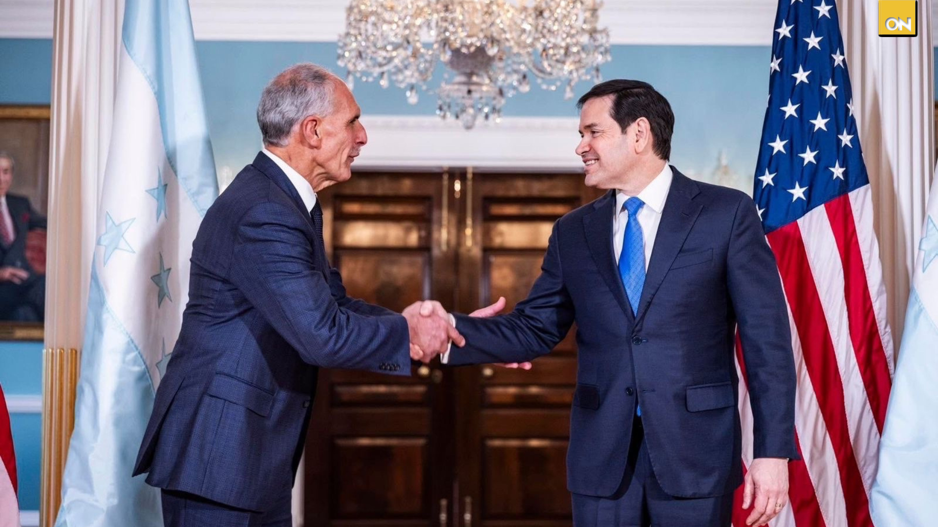 Presidente electo Nasry Asfura se reúne en Washington con el secretario de Estado de EE. UU., Marco Rubio