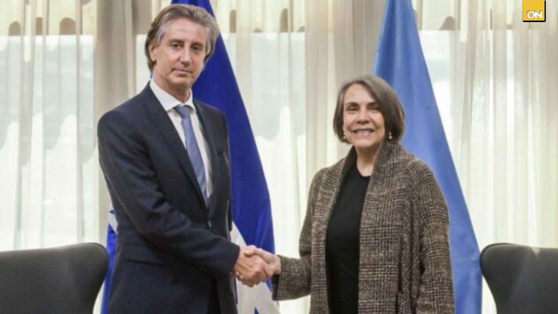 Representantes del PNUD se reúnen con la canciller Mireya Agüero