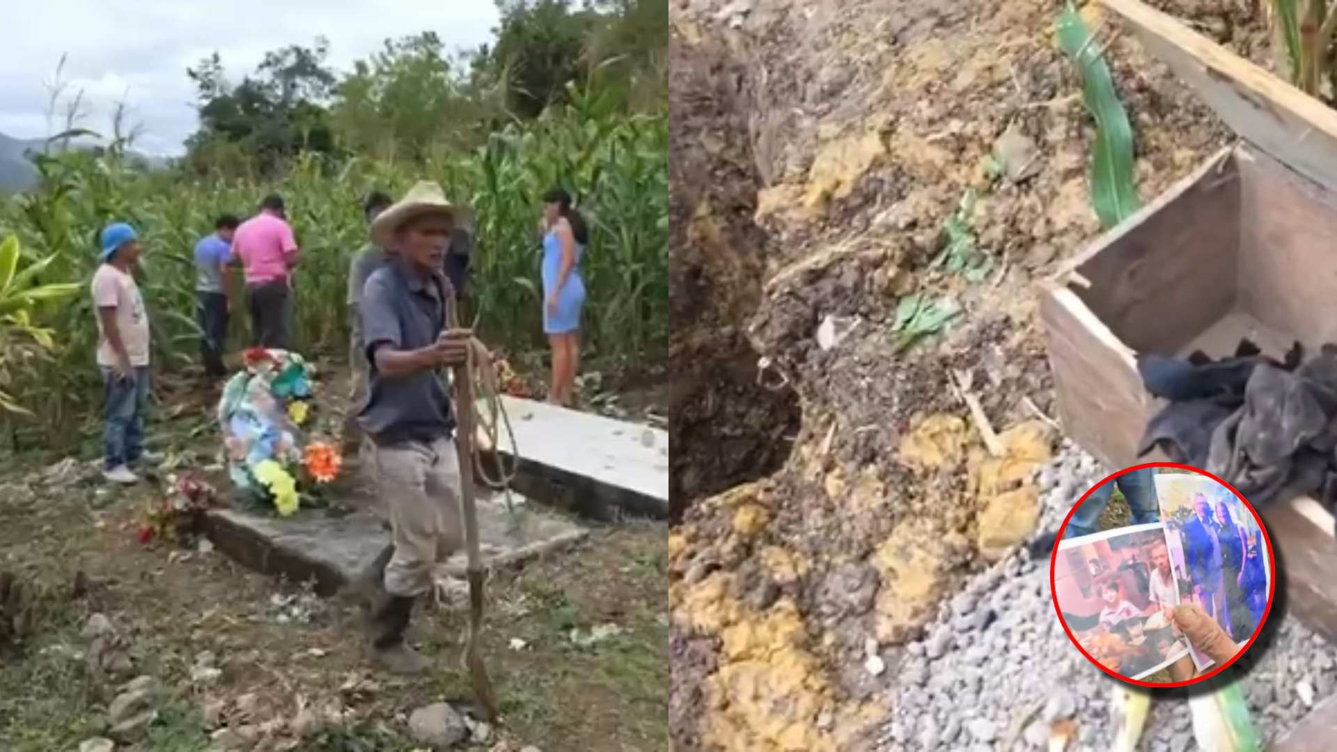 ¿Brujería en Santa Bárbara? Misterioso hallazgo de fotografías enterradas en cementerio de Protección