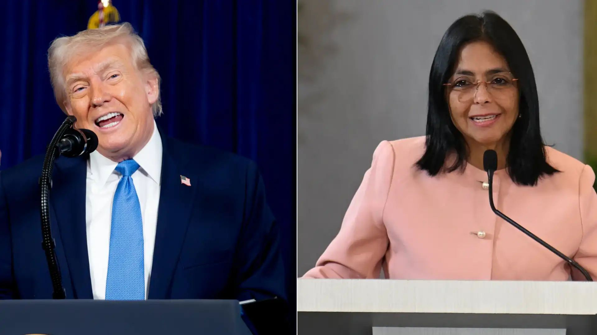 Trump invita a la Casa Blanca a Delcy Rodríguez presidenta de Venezuela