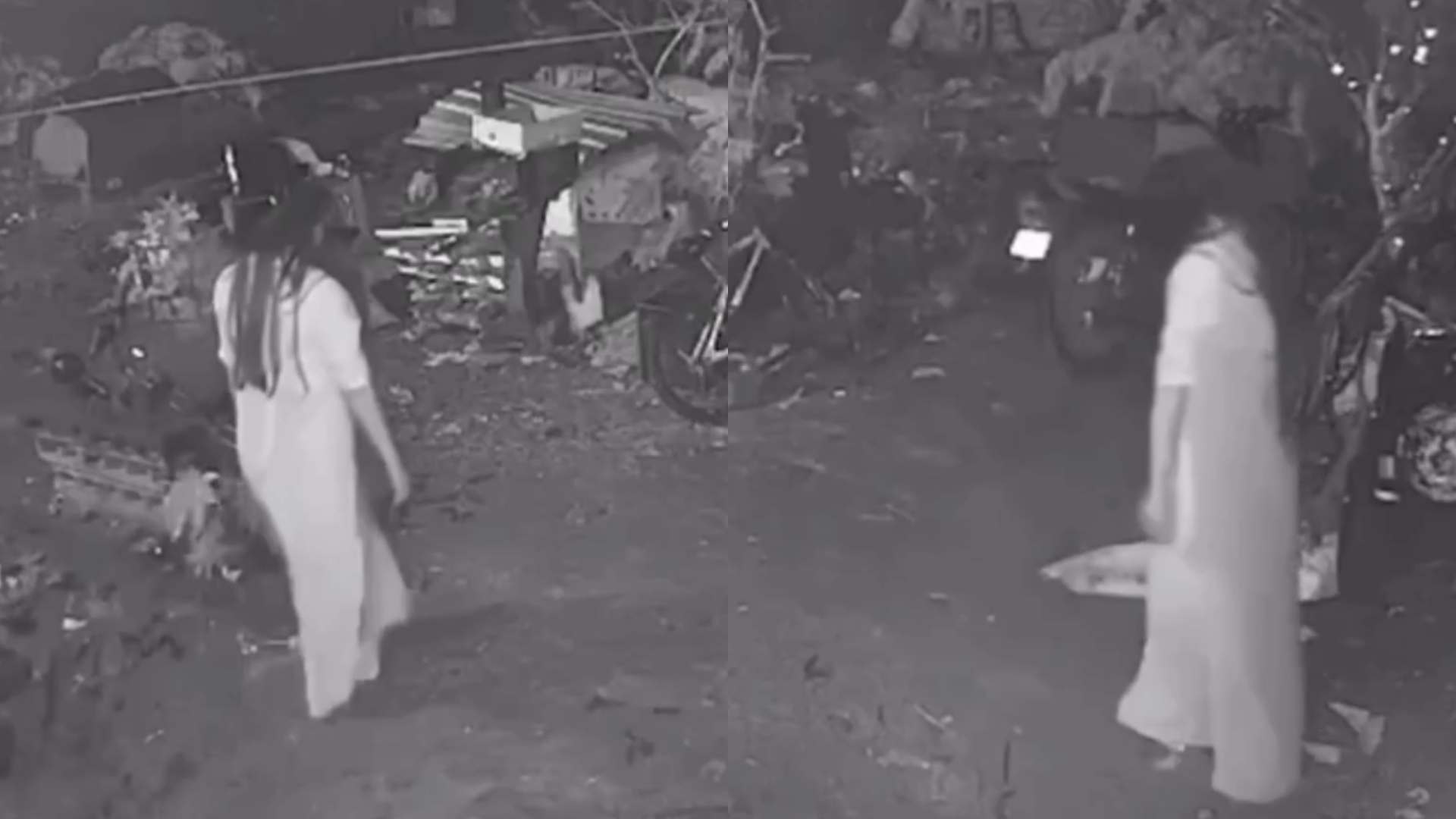 ¿La llorona? Extraña mujer de blanco atemoriza a pobladores en Copán (VIDEO)