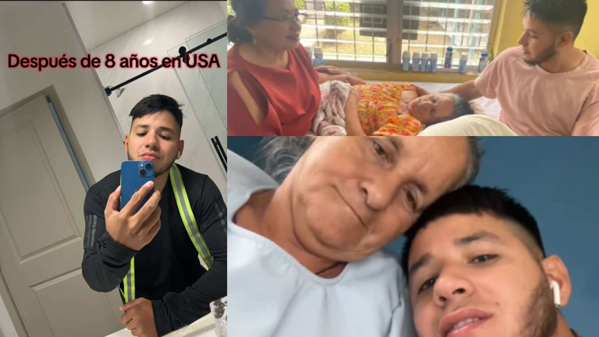 “Después de 8 años…”: Migrante hondureño se regresa al país para cuidar a su madre enferma
