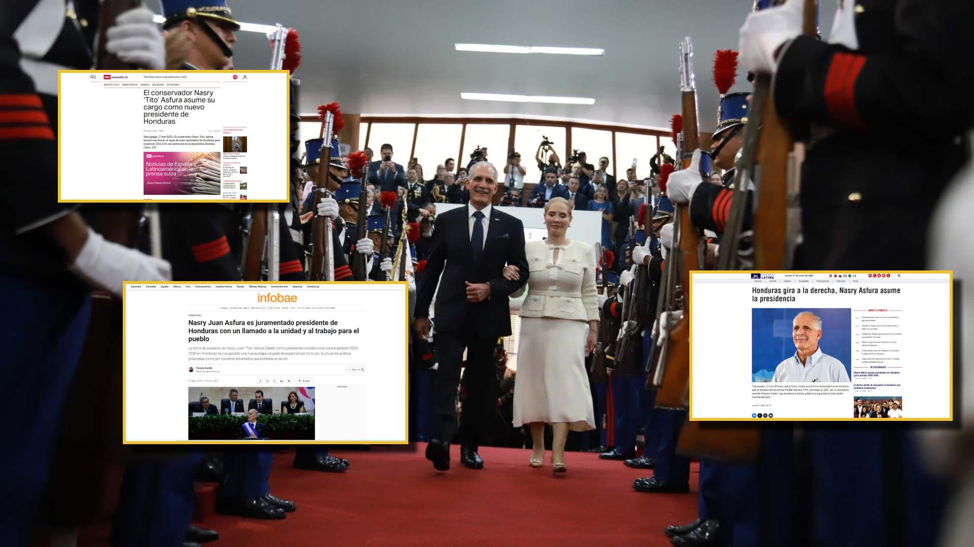 FOTOS: Así informa el mundo la llegada de Nasry Asfura a la presidencia en Honduras