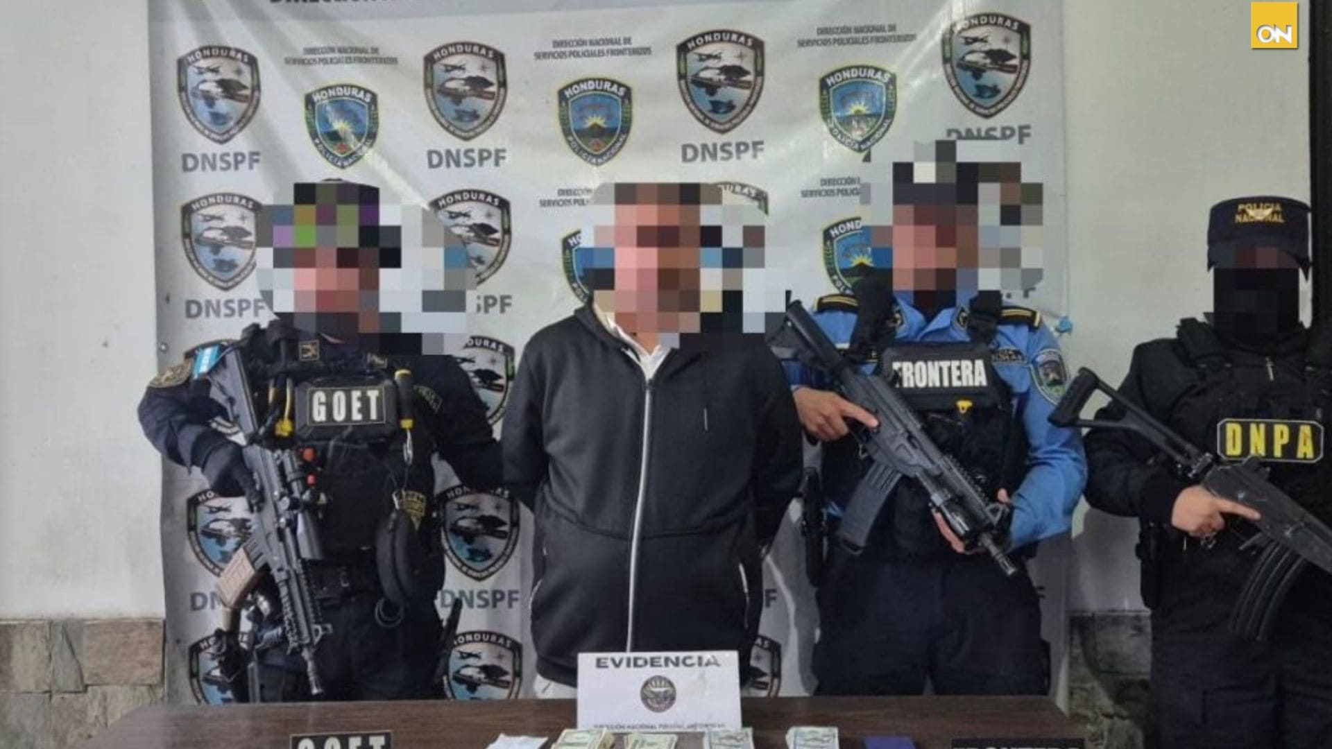 Salvadoreño detenido en Ocotepeque durante operativo policial
