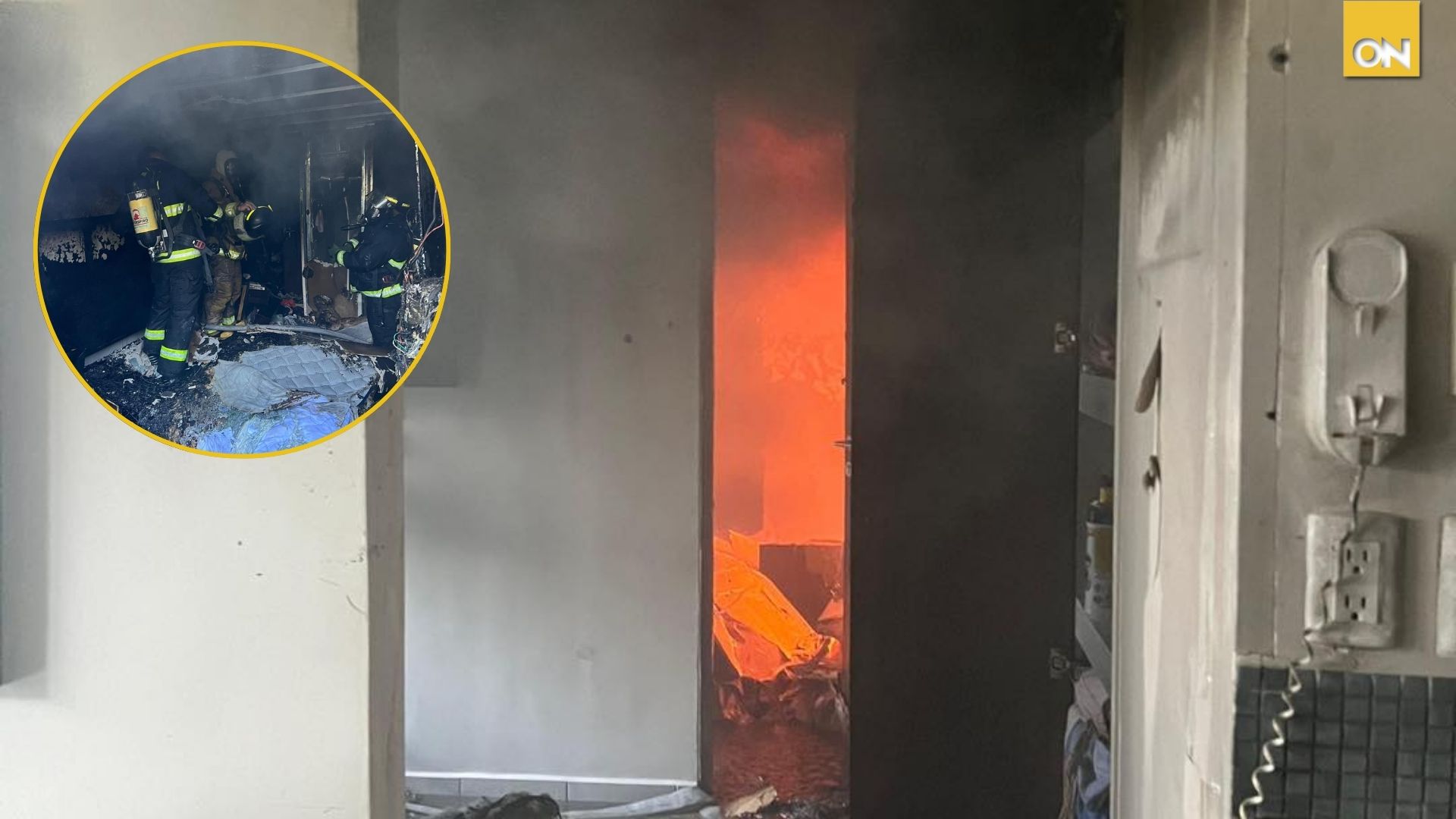 Incendio en la torre 7 de Ecovivienda en Tegucigalpa: dos adultos mayores resultan heridos
