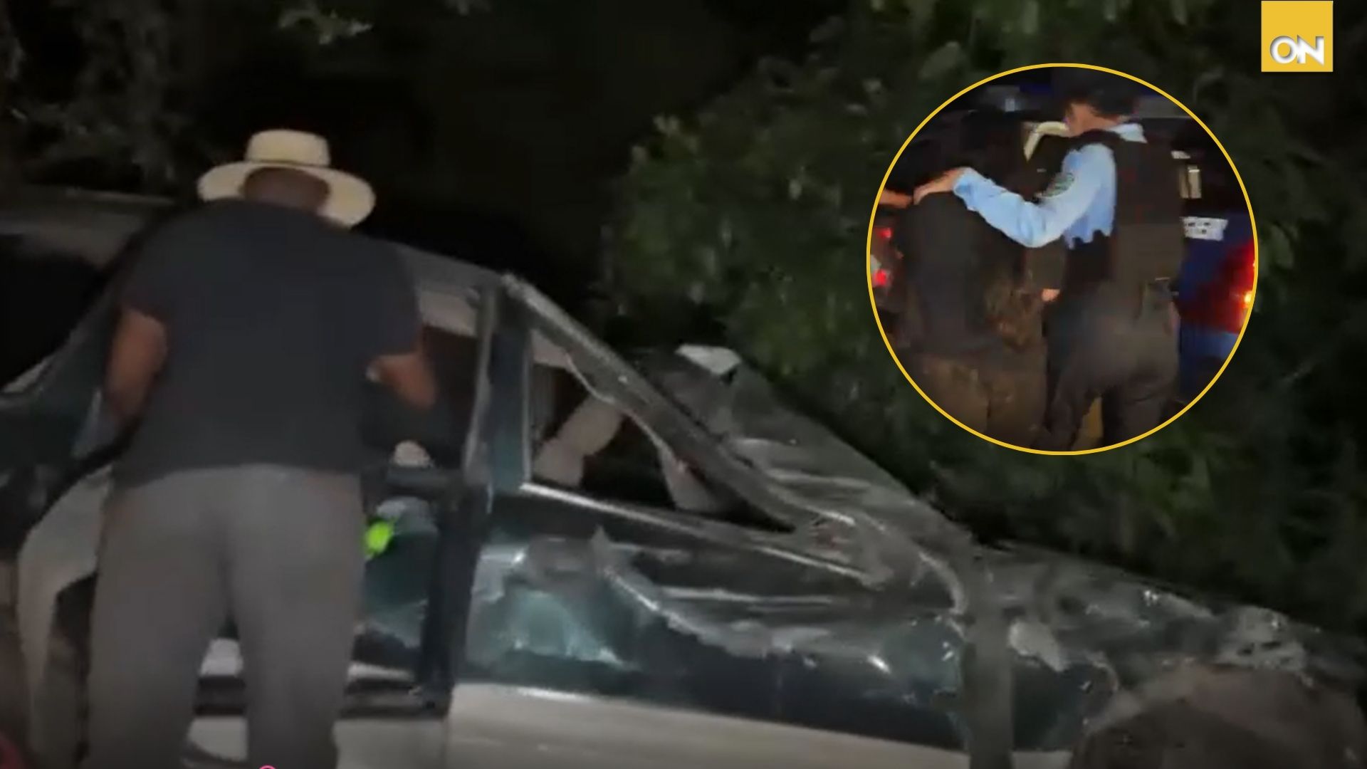 De la huida al arresto: mujer sufre accidente tras persecución policial en Santa Cruz de Yojoa
