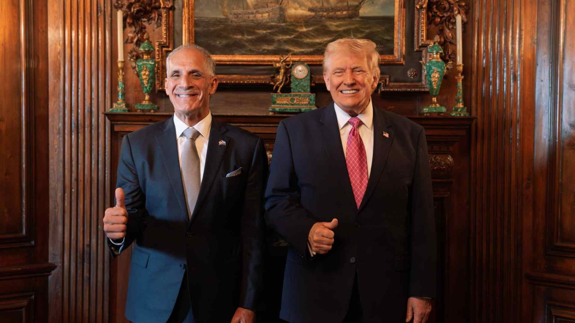 Primeras imágenes de Asfura con Trump en Mar-a-Lago destacan visión de futuro compartida