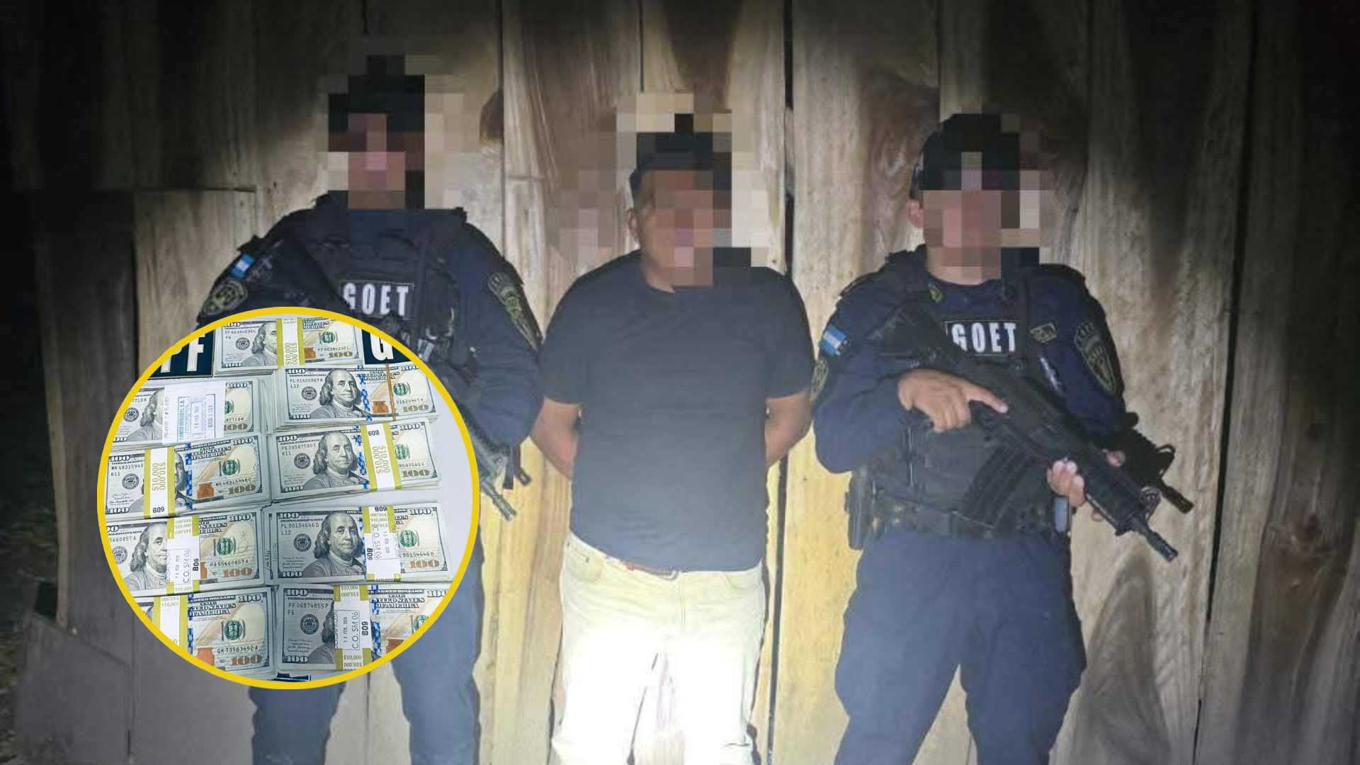 Detienen a salvadoreño con más de dos millones de lempiras en Choluteca