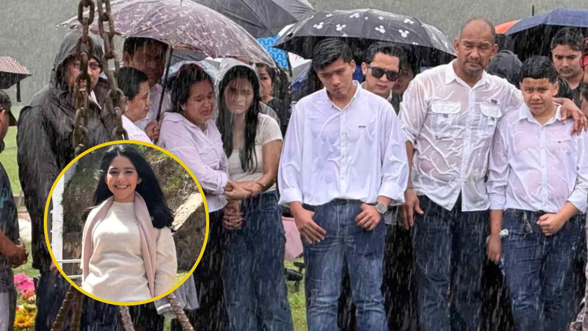 Bajo la lluvia y en medio del dolor: así dieron el último adiós a Valeria Alvarado en El Progreso