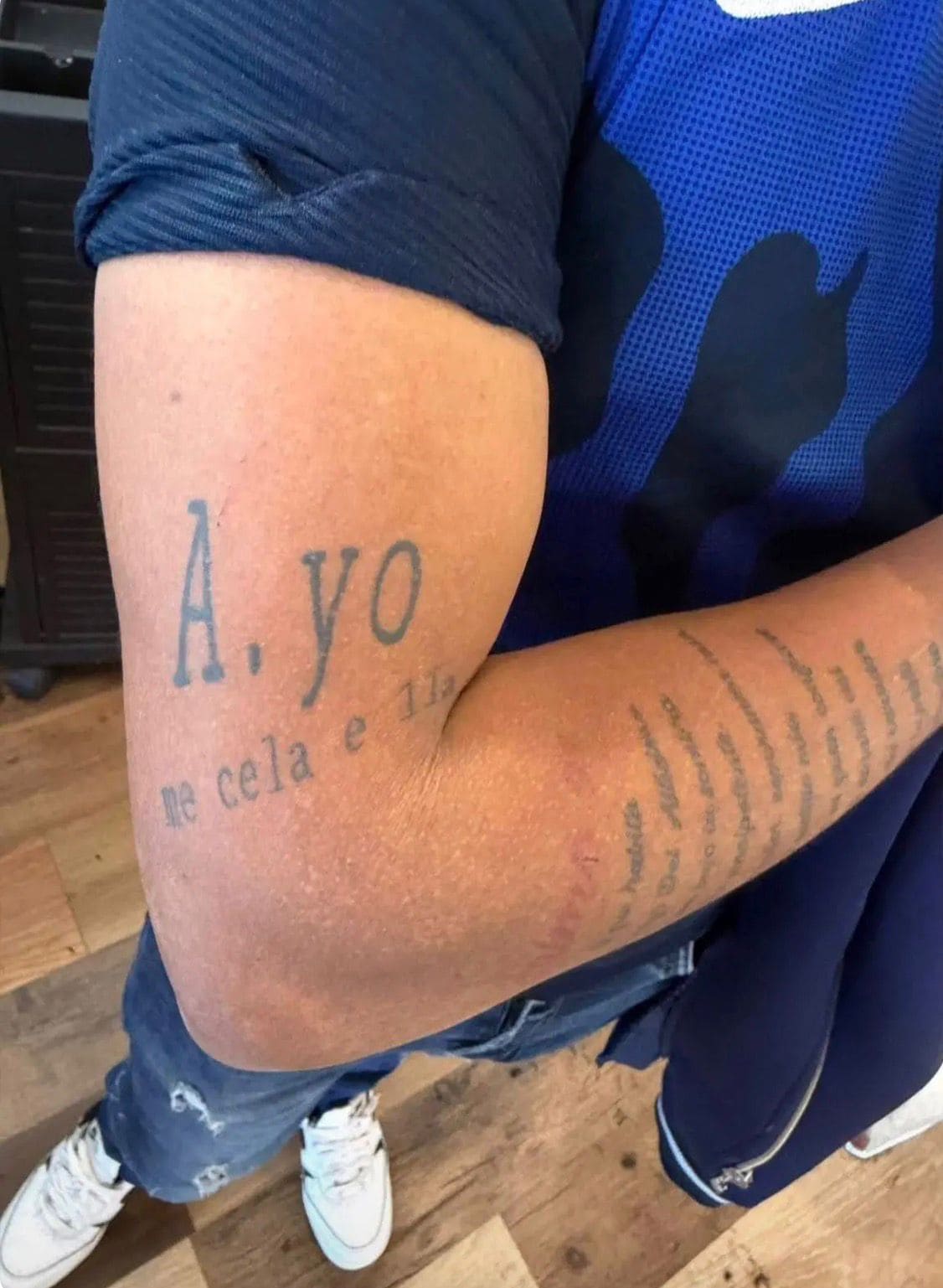Herminio Juárez impacta con tatuaje de su ex Wendy Tejada