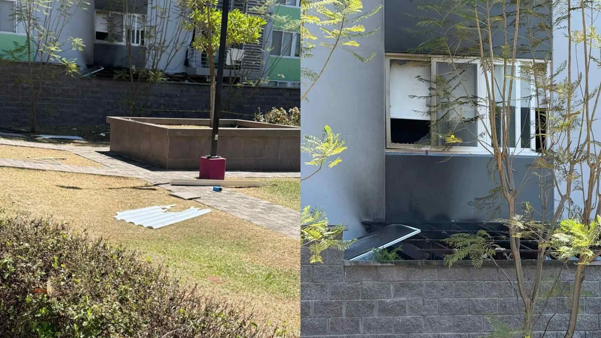 Así quedaron los condominios tras la fuerte explosión en la capital