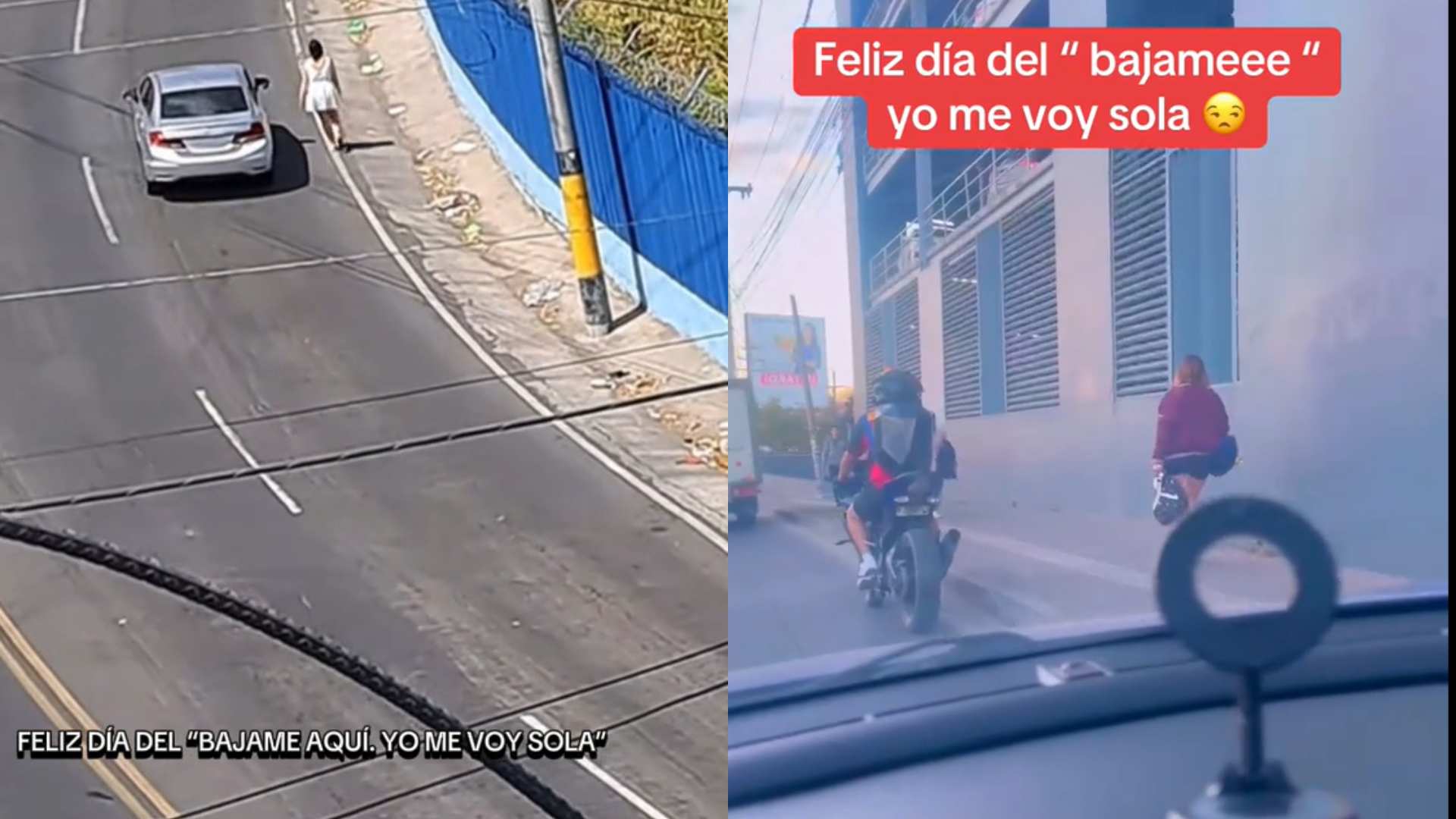 Pareja peleando en Tegucigalpa: video muestra discusión en calle