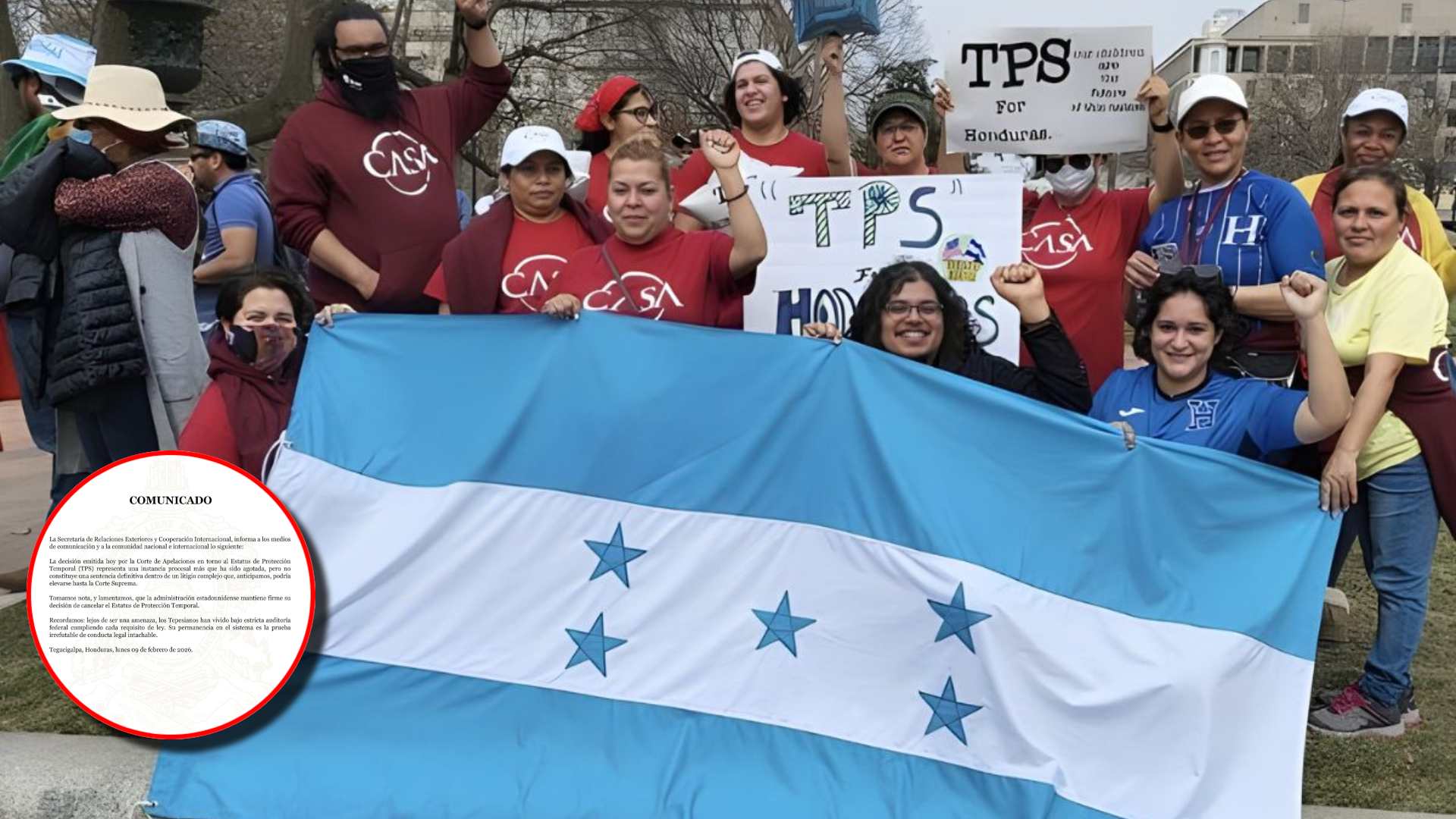 Cancillería de Honduras reacciona a decisión judicial sobre TPS