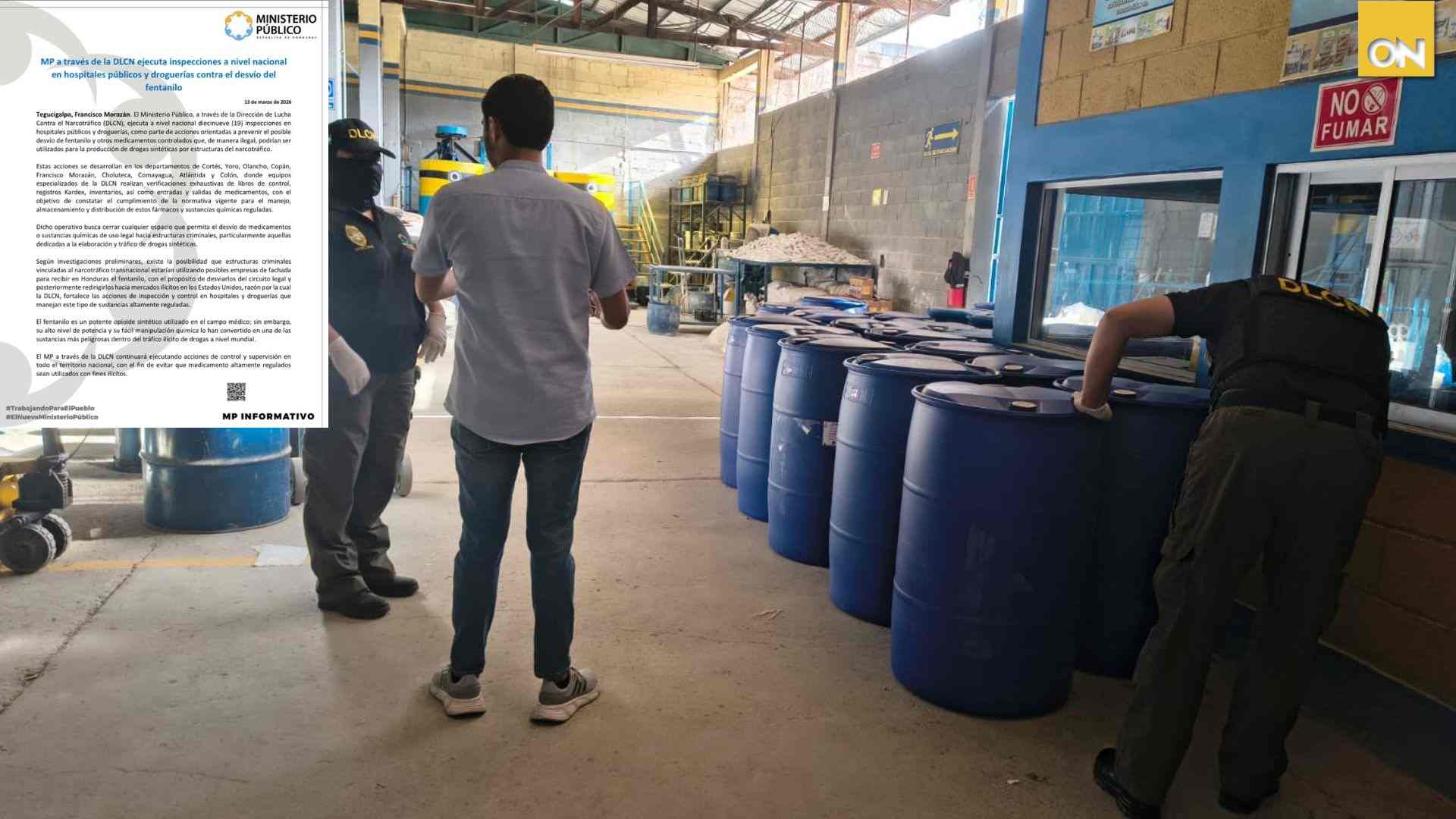MP ejecuta operativos en hospitales y droguerías ante posible desvío de fentanilo al narcotráfico
