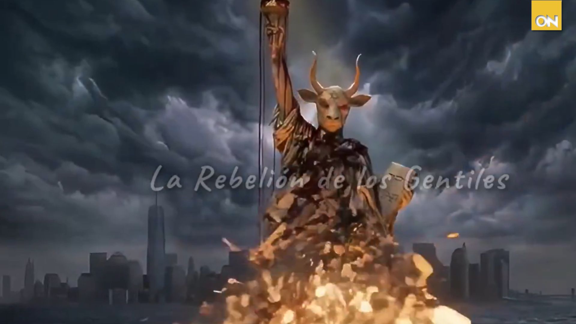 Irán muestra perturbador video atacando estatua de La Libertad