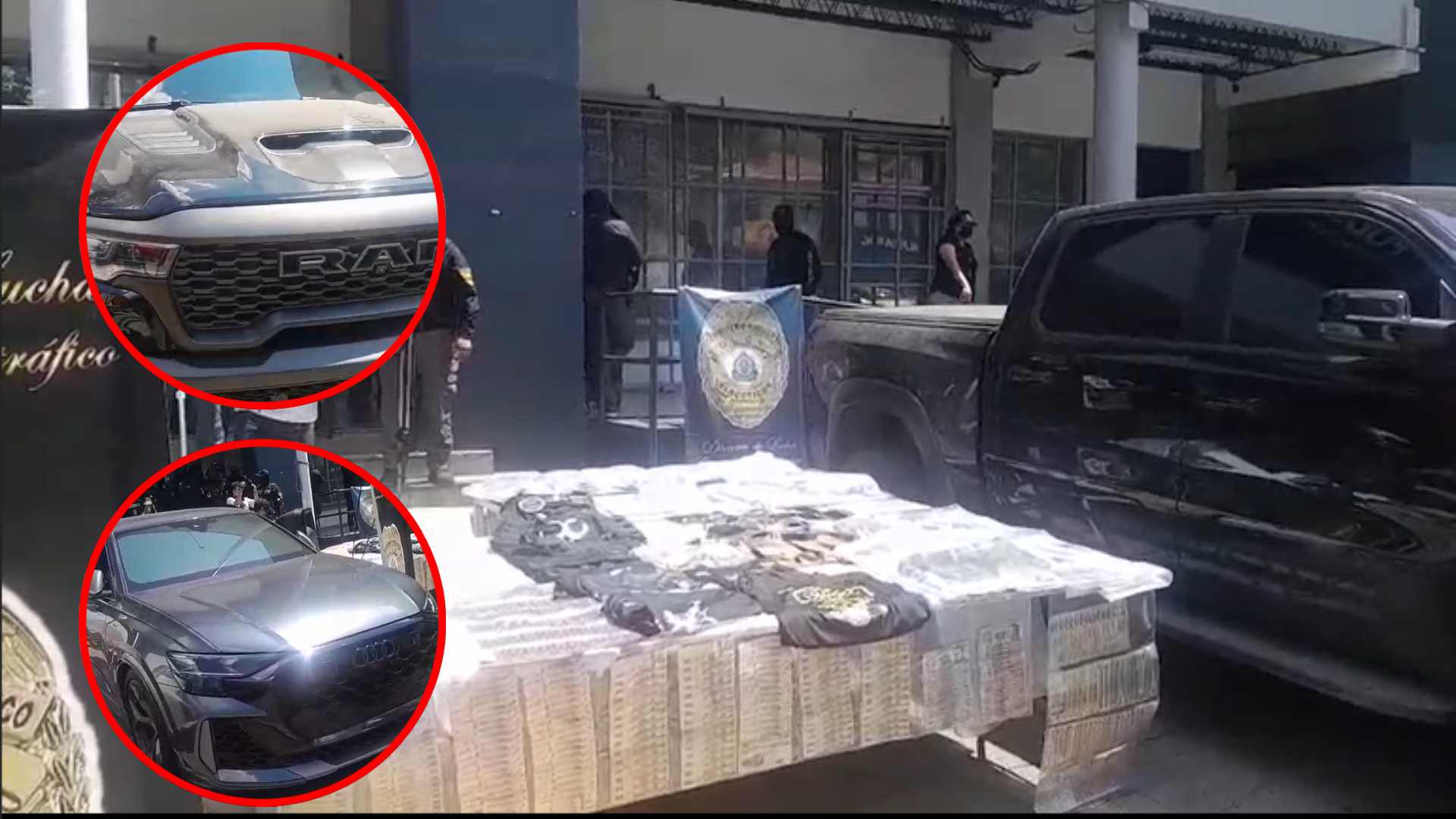 Vehículos de lujo, dinero, drog*s y equipo táctico decomisa MP en 10 departamentos de Honduras