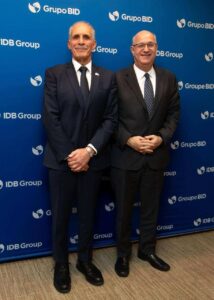 Nasry Asfura en encuentro con presidente del BID
