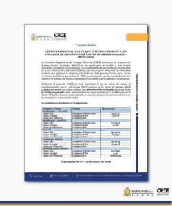 El ajuste entrará en vigor a partir de la publicación en el Diario Oficial La Gaceta y será aplicado a todos los usuarios del sistema eléctrico
