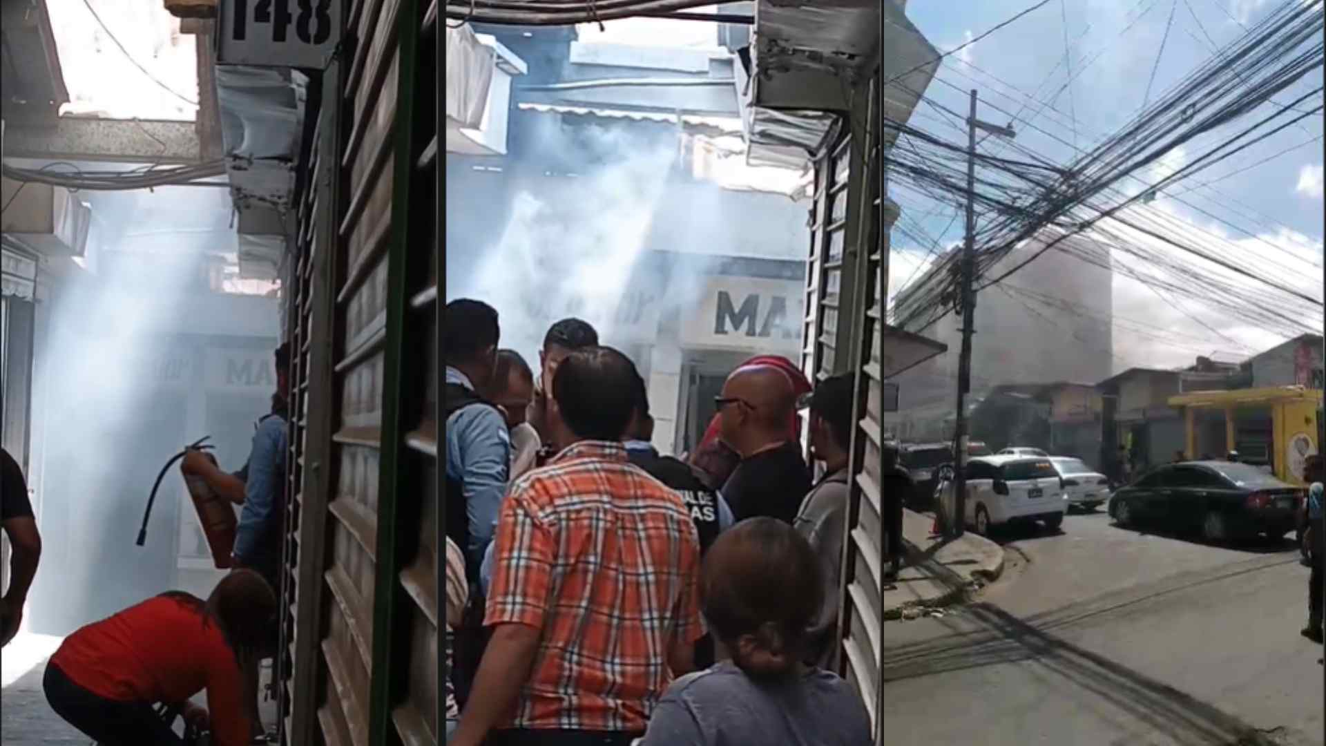 Incendio en el mercado Los Dolores de Tegucigalpa consume dos comedores