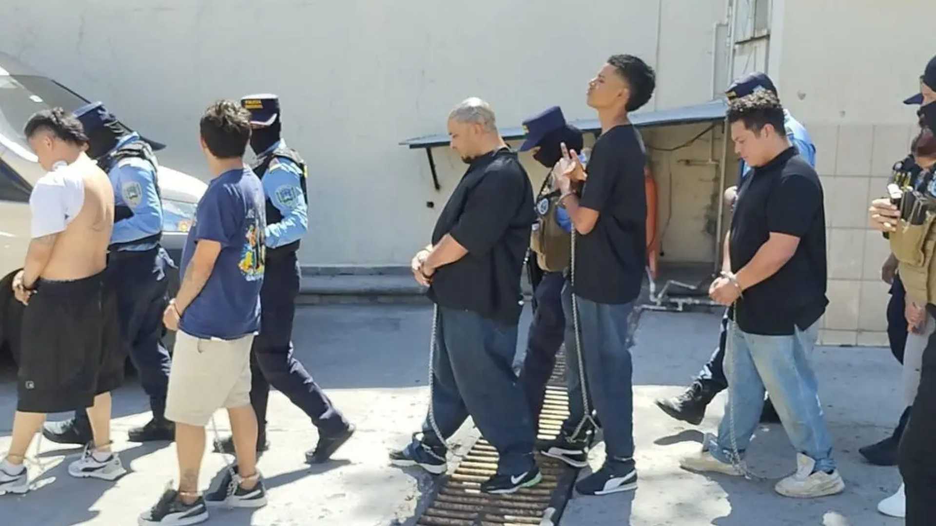 Operativo deja miembros de Pandilla 18 capturados
