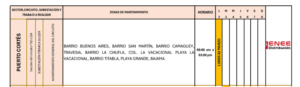 Cortes de energía este lunes 02 de marzo