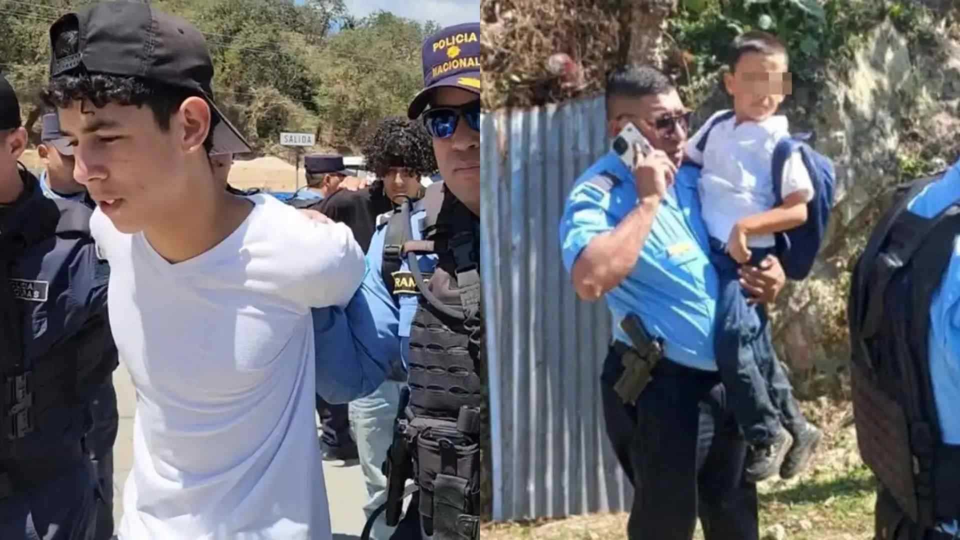 ¿Quiénes son? Capturan a dos jóvenes acusados de secuestrar a un menor y exigir 5 mil dólares en lempiras como rescate