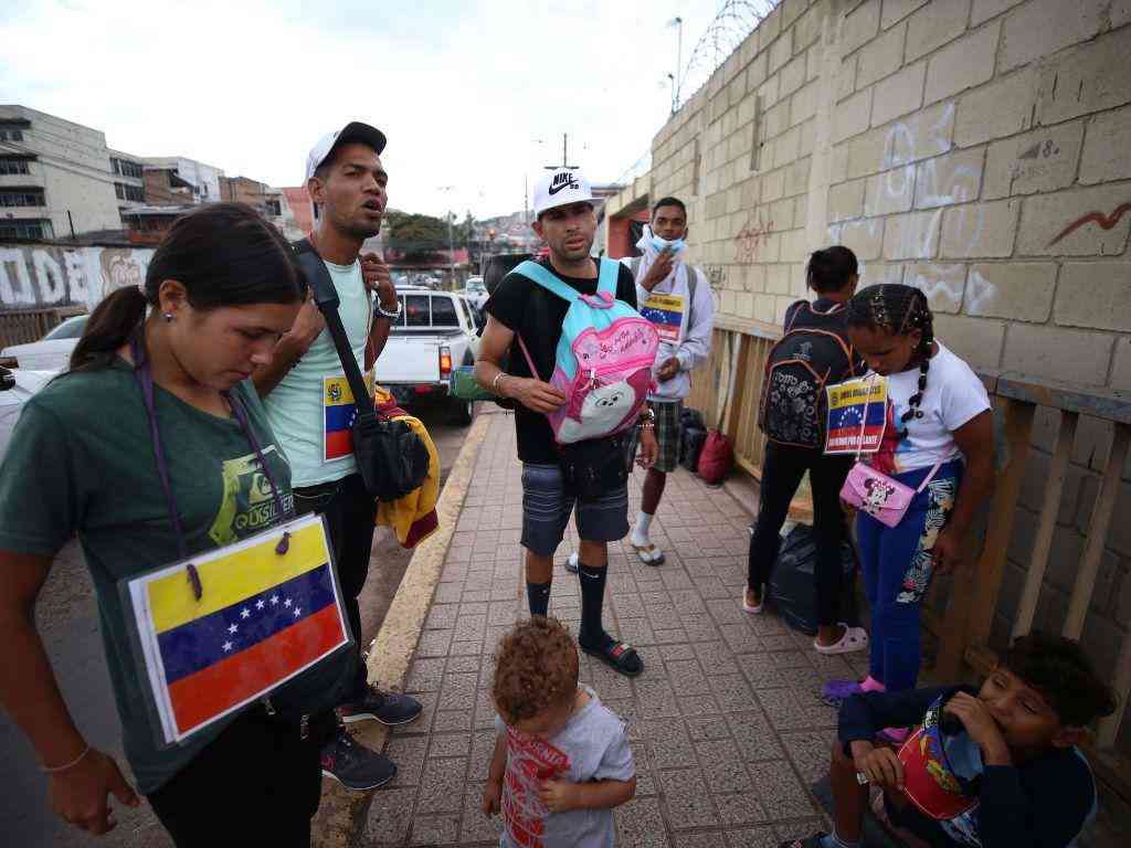 Tránsito de venezolanos Honduras