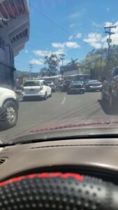 Tráfico pesado en Tegucigalpa