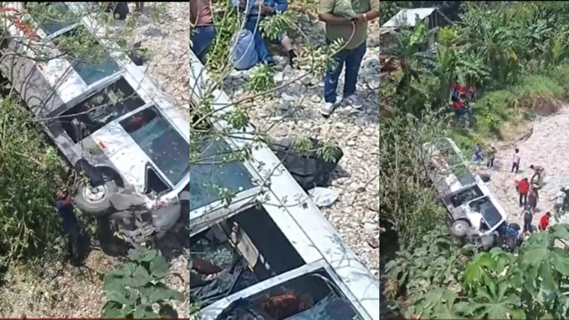 Accidente de bus en La Ceiba Atlántida deja varias personas heridas