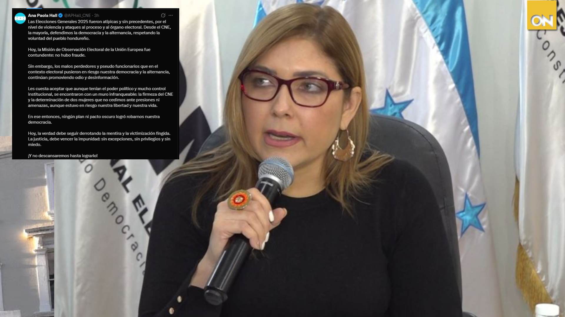 ana paola hall elecciones 2025