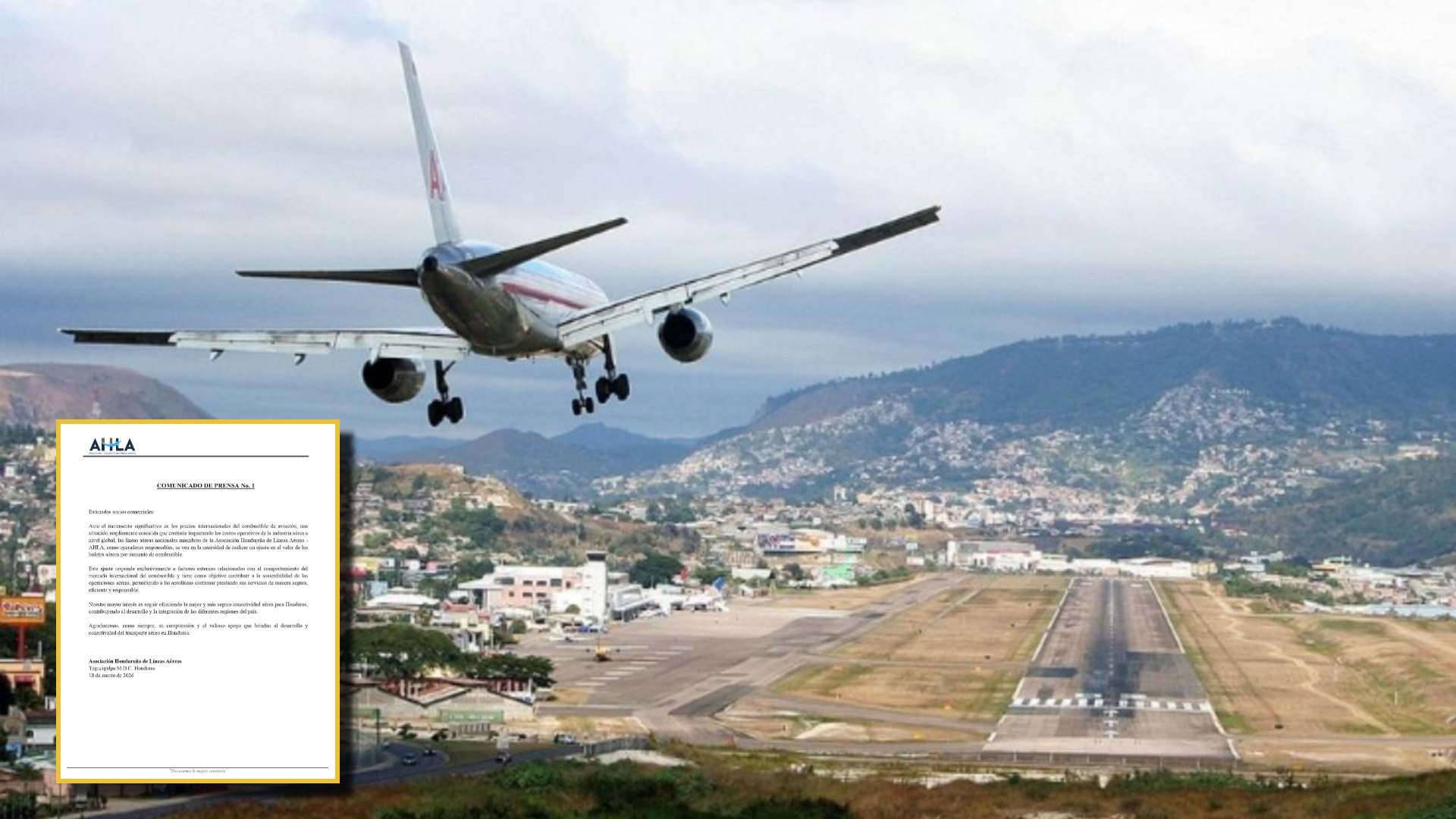 Anuncian cambio en los costos de los boletos aéreos en Honduras