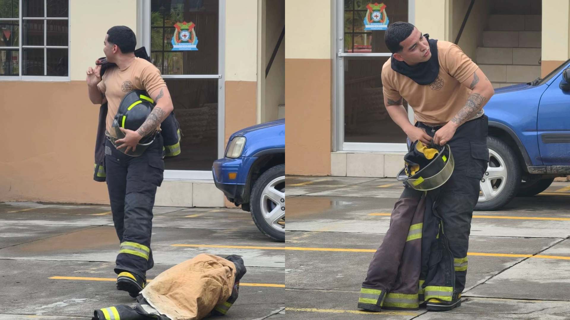 Apuesto bombero hondureño desata reacciones en TikTok
