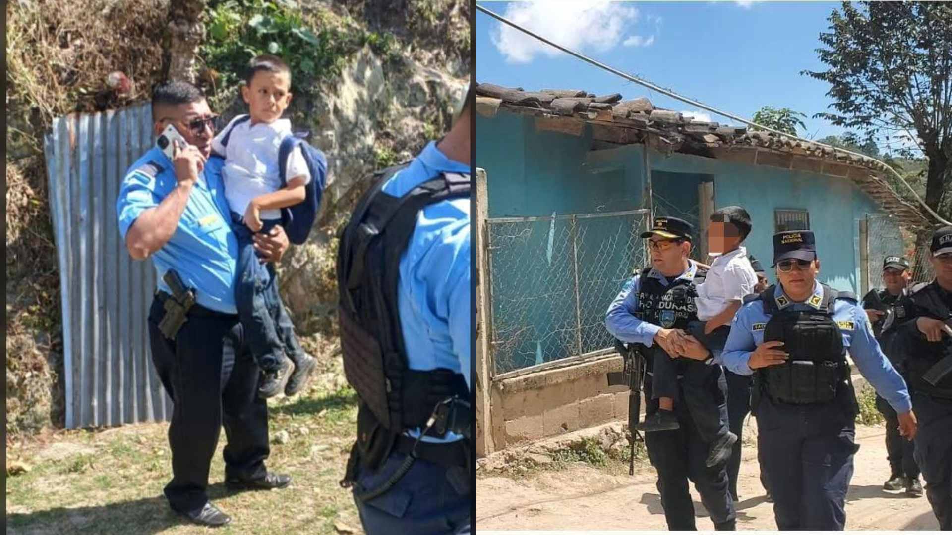 Rescate de niño reportado como secuestrado en Lempira