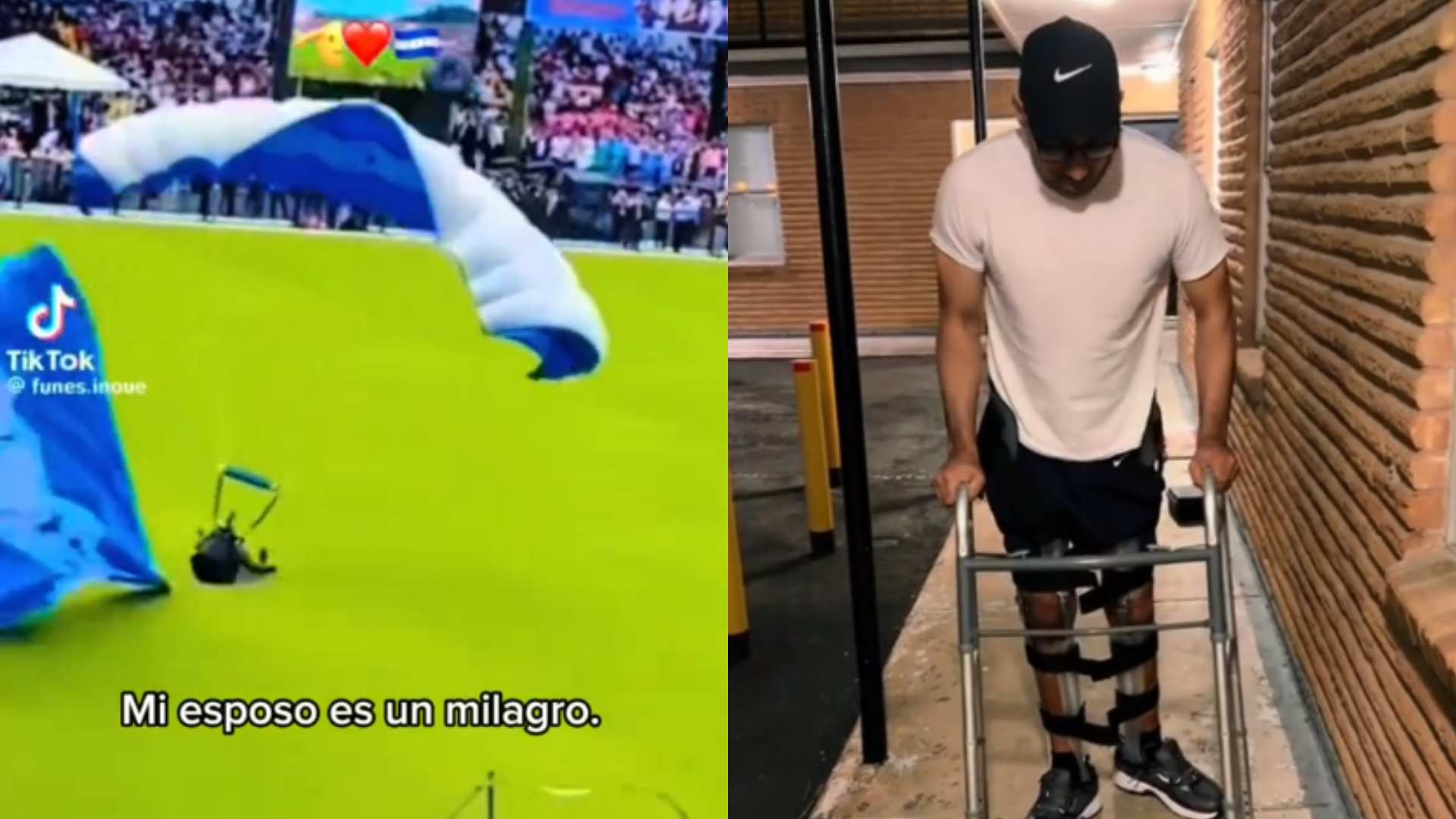 Testimonio de paracaidista accidentado en 15 de septiembre