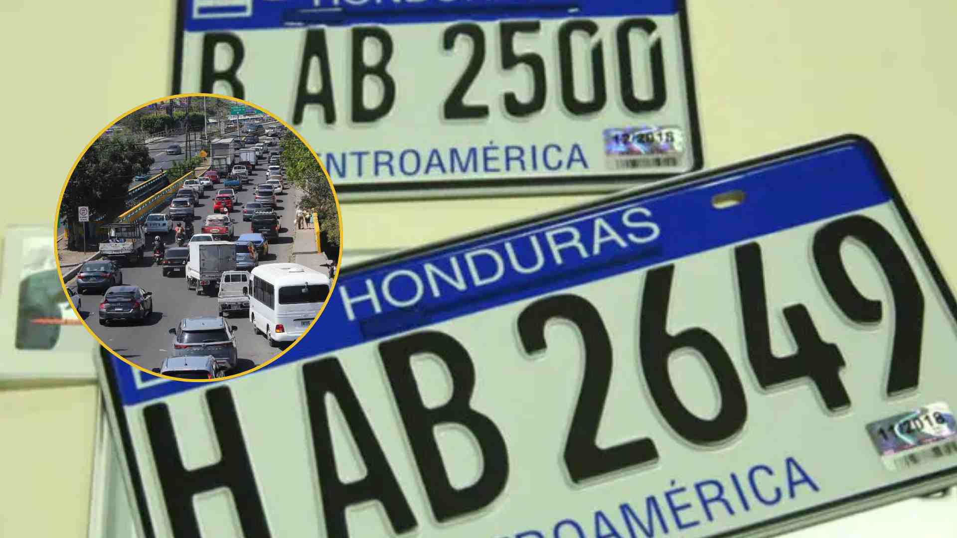 placas vehiculares en Honduras