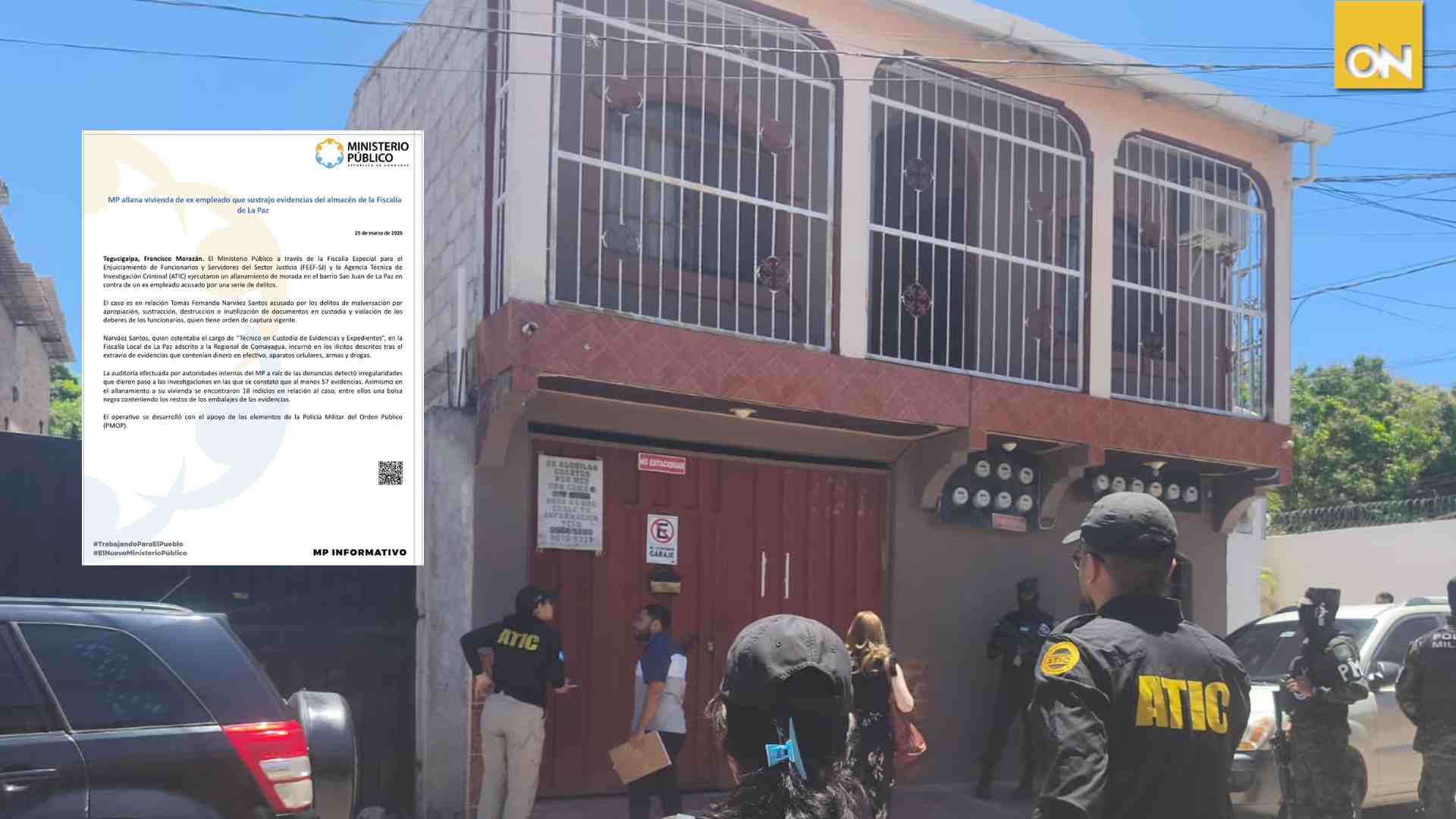 robo de evidencias Fiscalía La Paz
