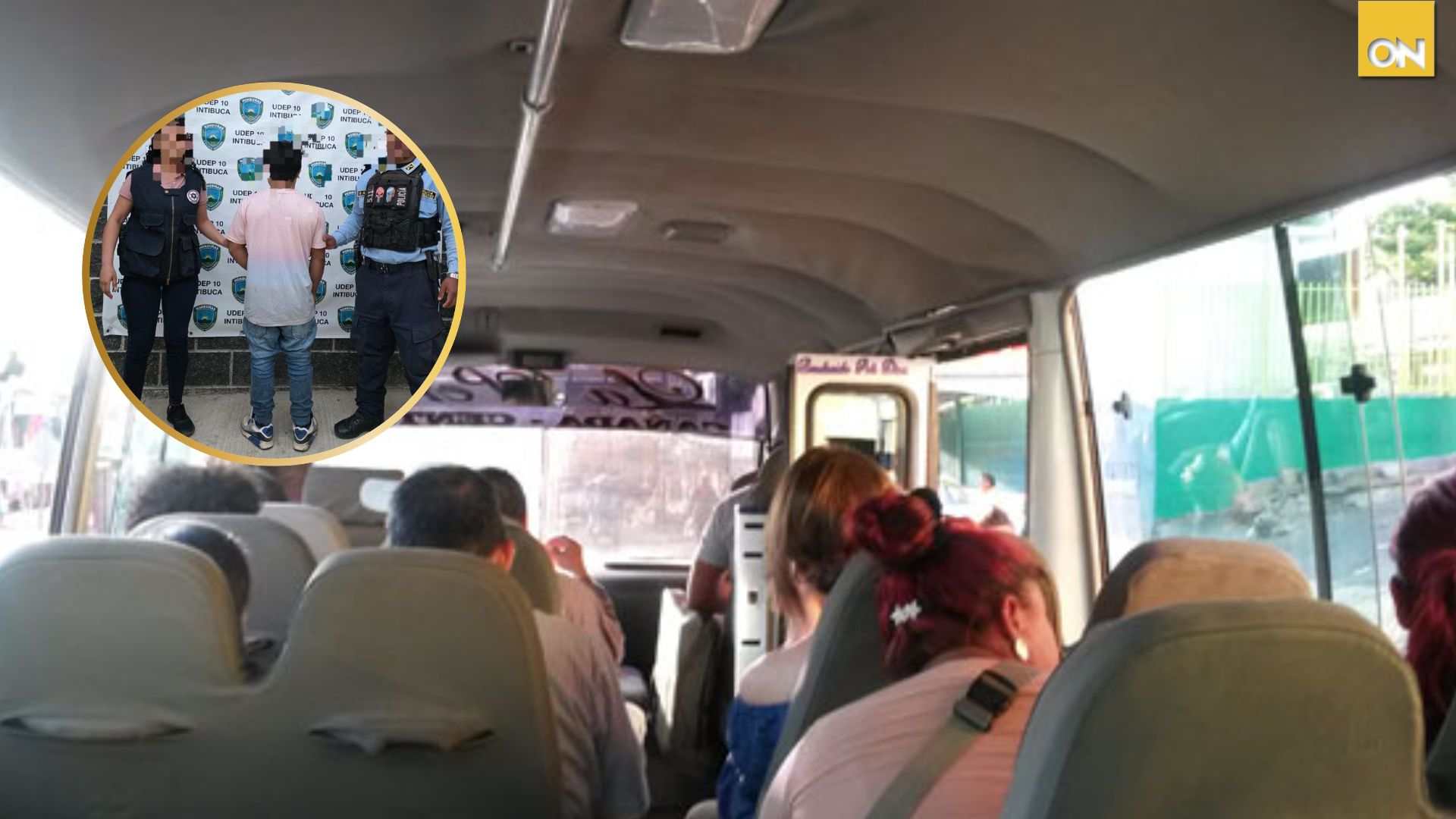 Ayudante de bus arrestado por besar y tocar a joven sin consentimiento en Intibucá