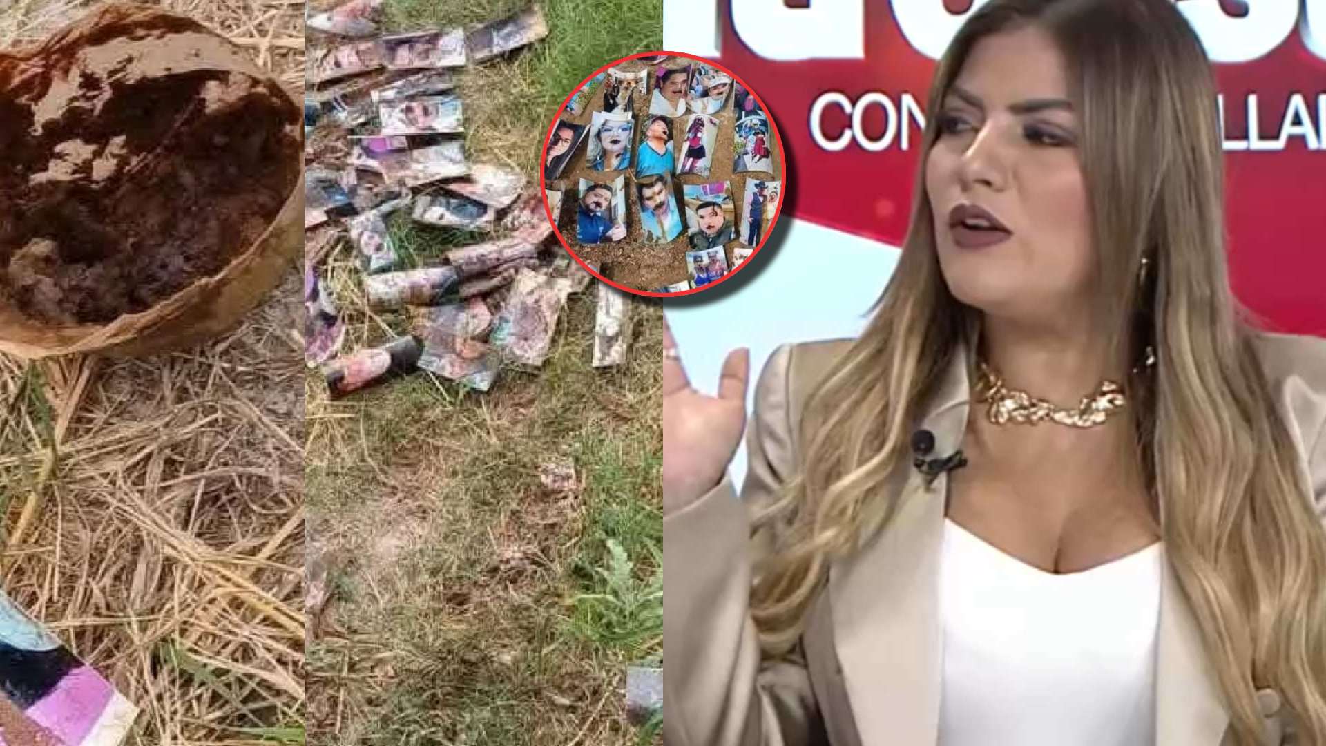 Saraí Espinal entre fotos enterradas en cementerio Sipile