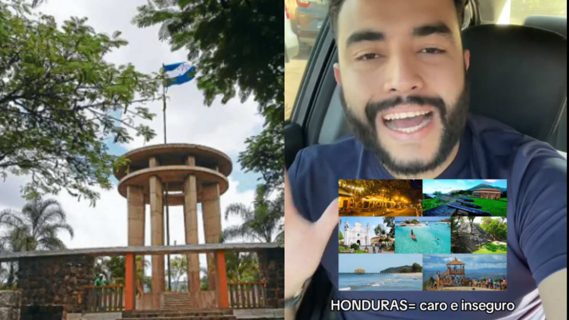 Joven en TikTok hace reflexión sobre turismo en Honduras