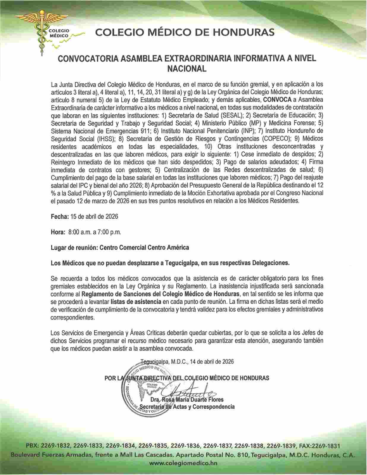 CMH asamblea