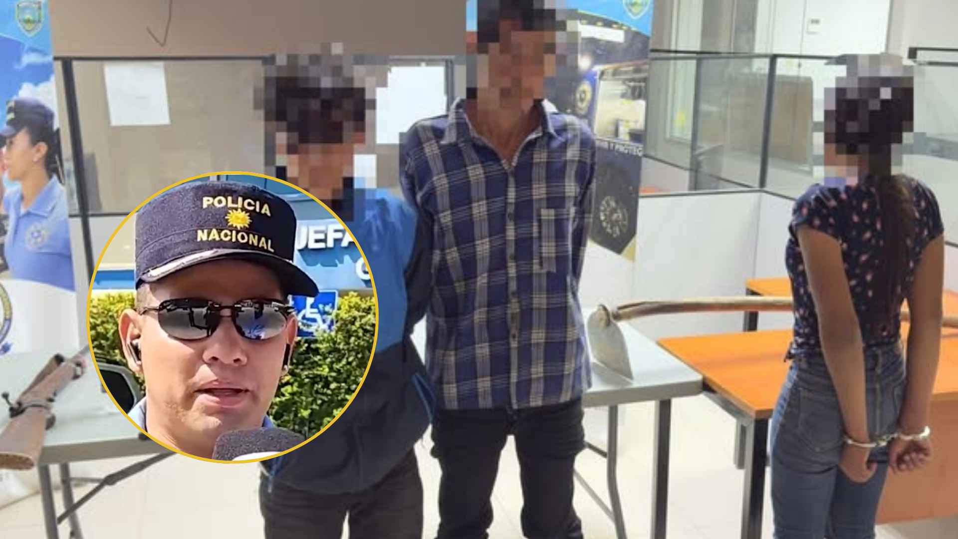 Capturan padre hijo nuera