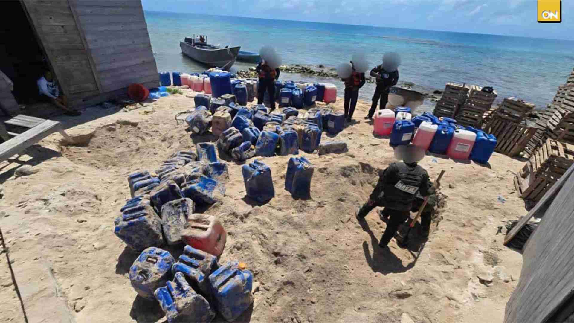 Enterrados y ocultos: así hallaron miles de galones de combustible en cayos del Caribe