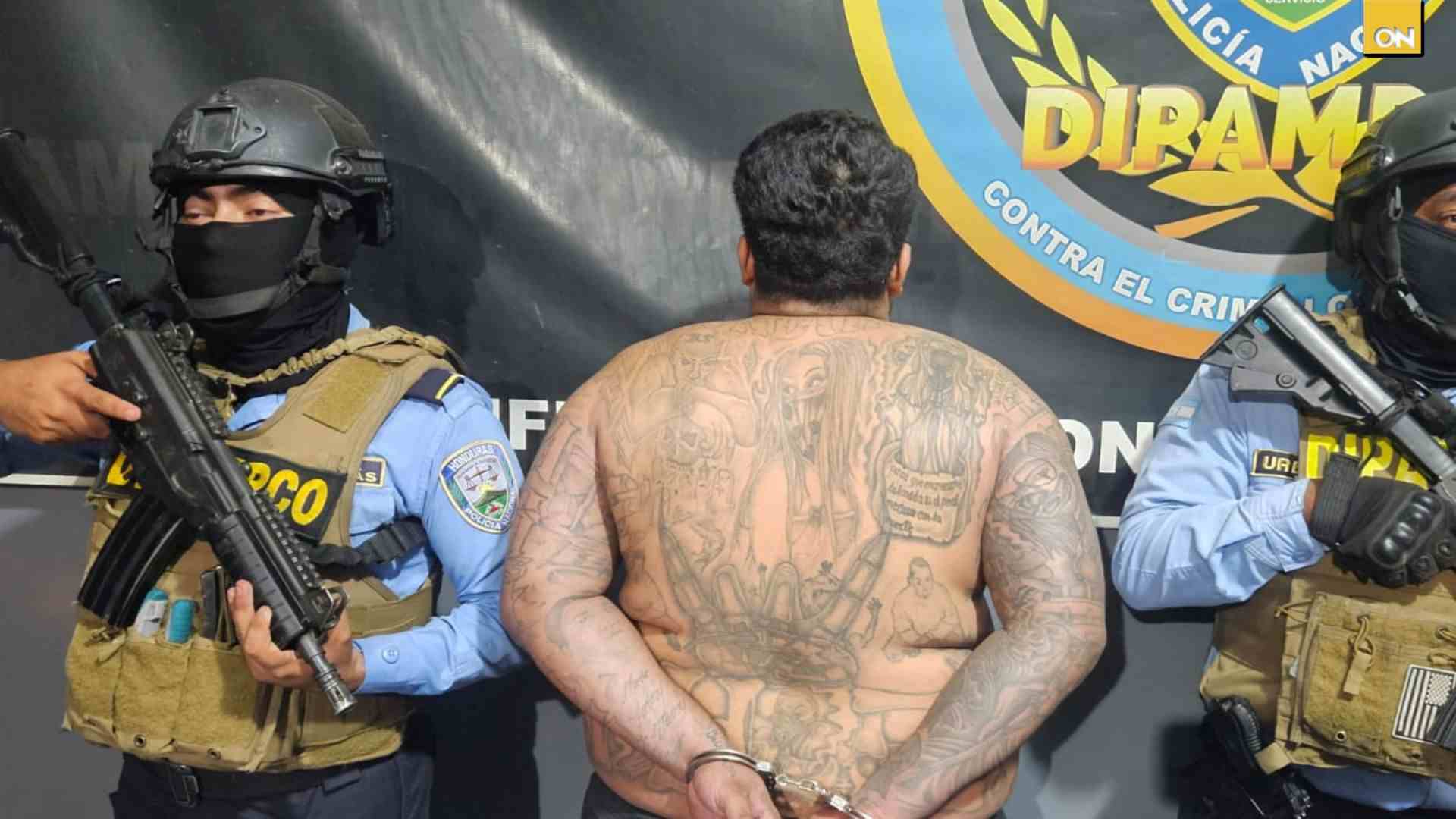 Capturan a presunto cabecilla de la MS-13 en operativo en Choloma