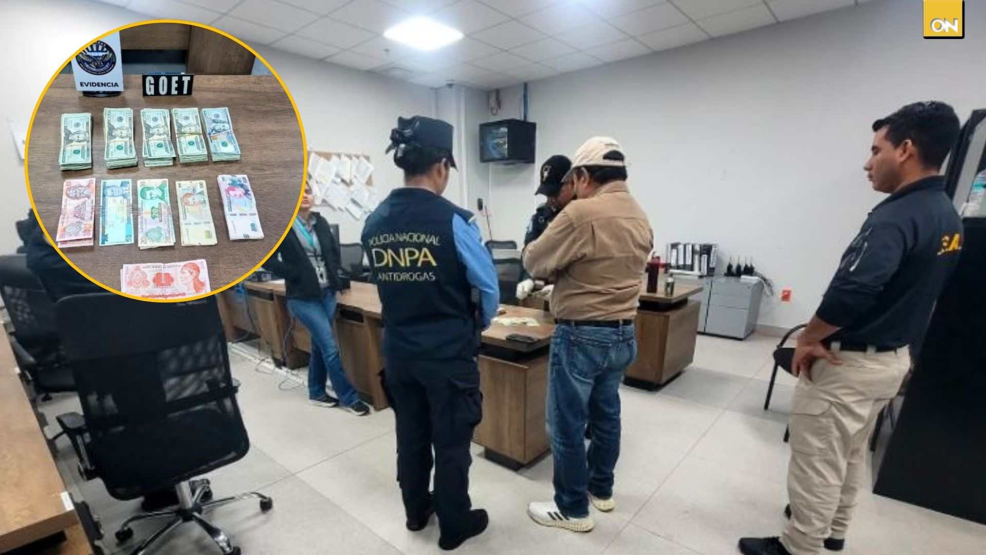 Decomisan más de 10 mil dólares a un hombre en el aeropuerto Villeda Morales