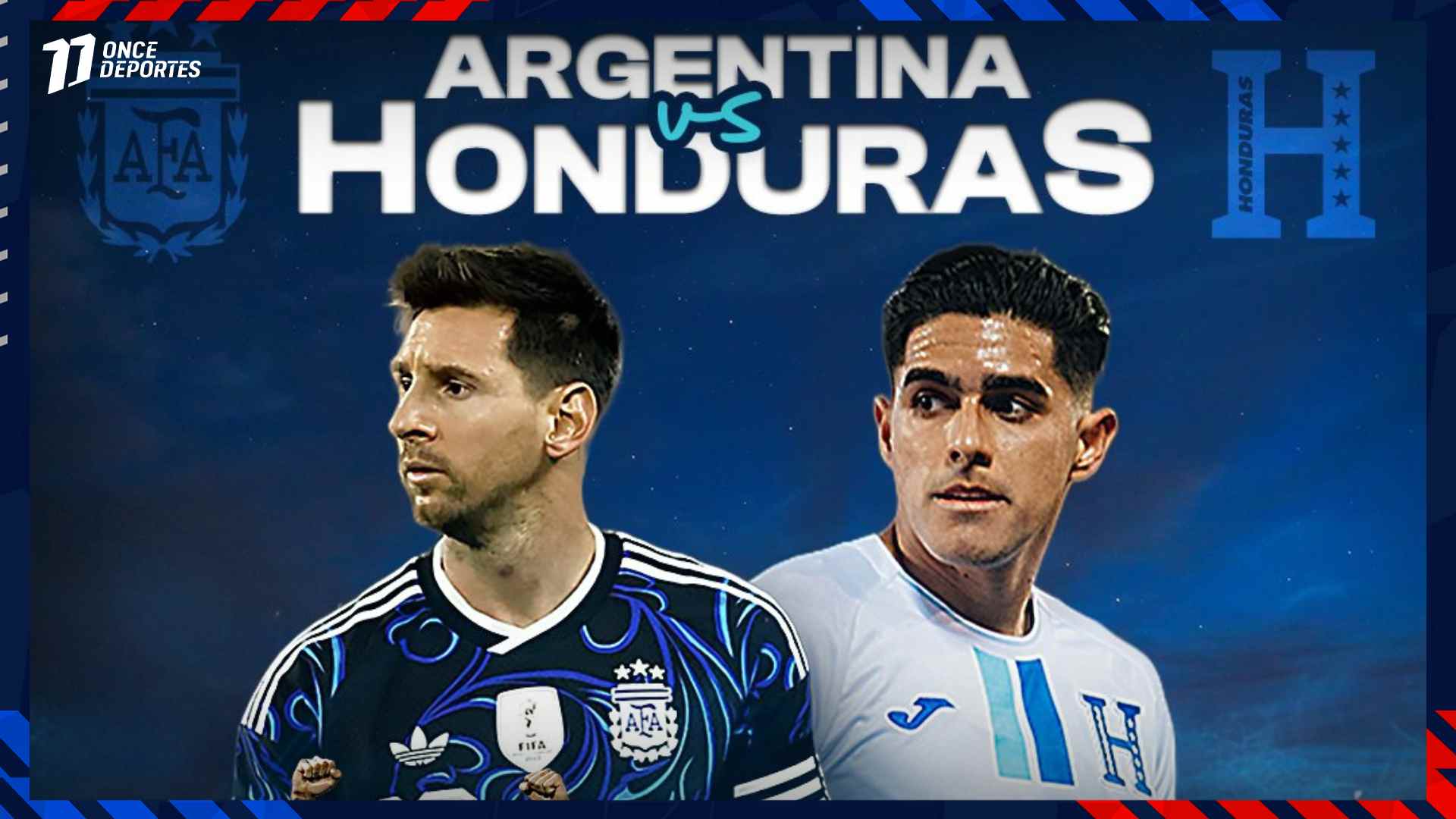 Honduras vs Argentina Selección Nacional Amistoso Texas FFH LaH FIFA Messi